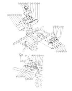 Brake Assembly Diagram and Parts List for M60-KW LC-53AJ8CT6050-29HP-LC-DFI Cub Cadet Lawn Tractor